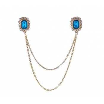 Accessories - Buy Online  Collar Clips Silver Collar Clip, Rose Gem Collar Tips, Blue Gem Collar Tips - CrunchyFashion.com